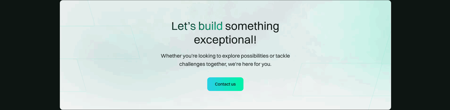 Low-scoring CTA section example, ZeBeyond