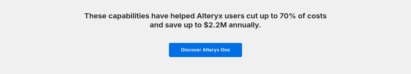 Alteryx Cta