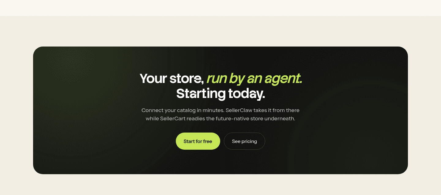 SellerClaw Cta