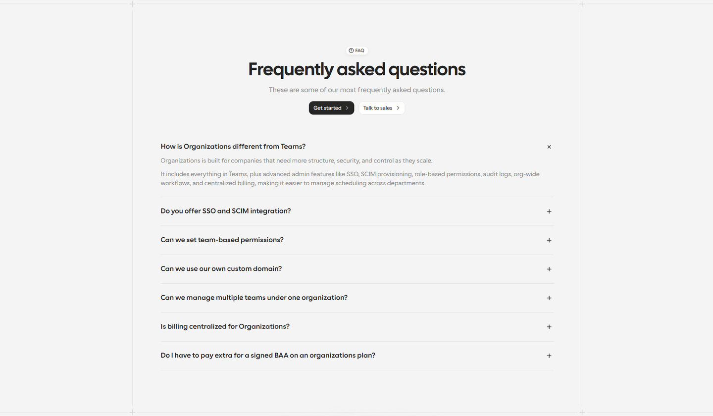 Cal.com Faq