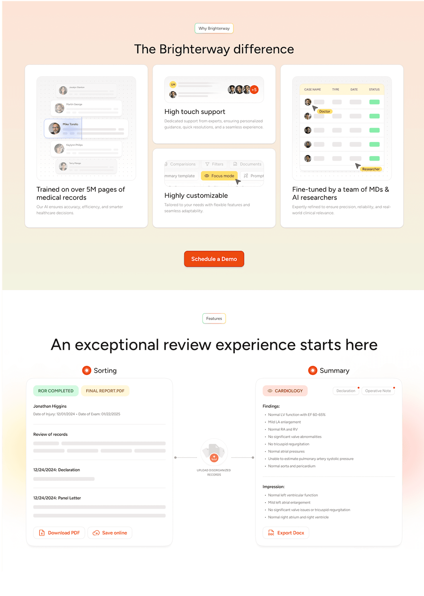 Brighterway Features
