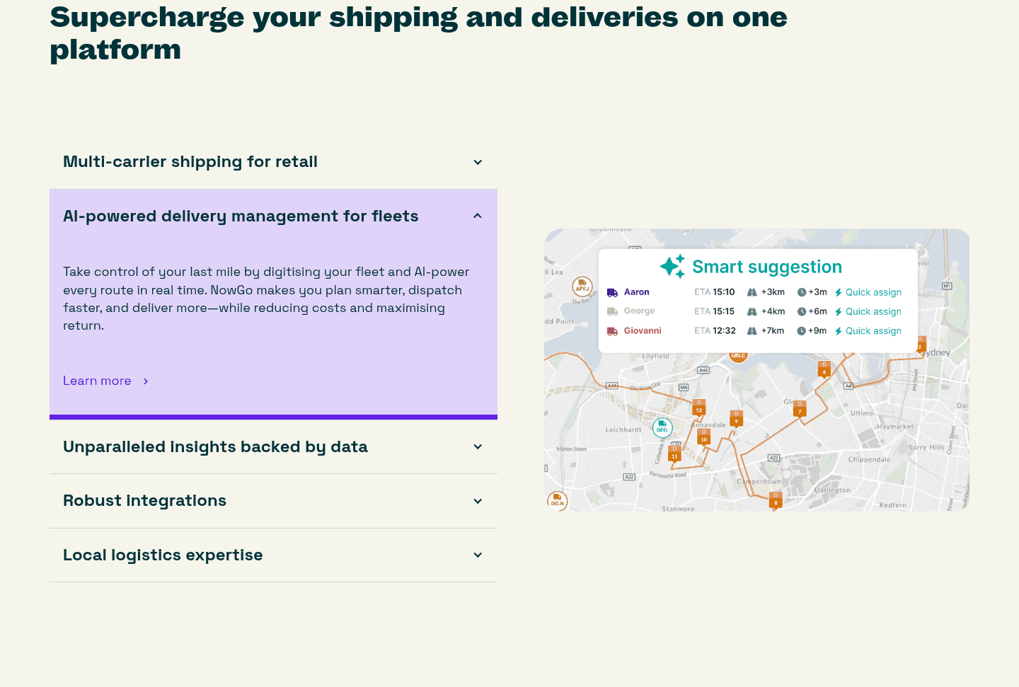 Shippit Features