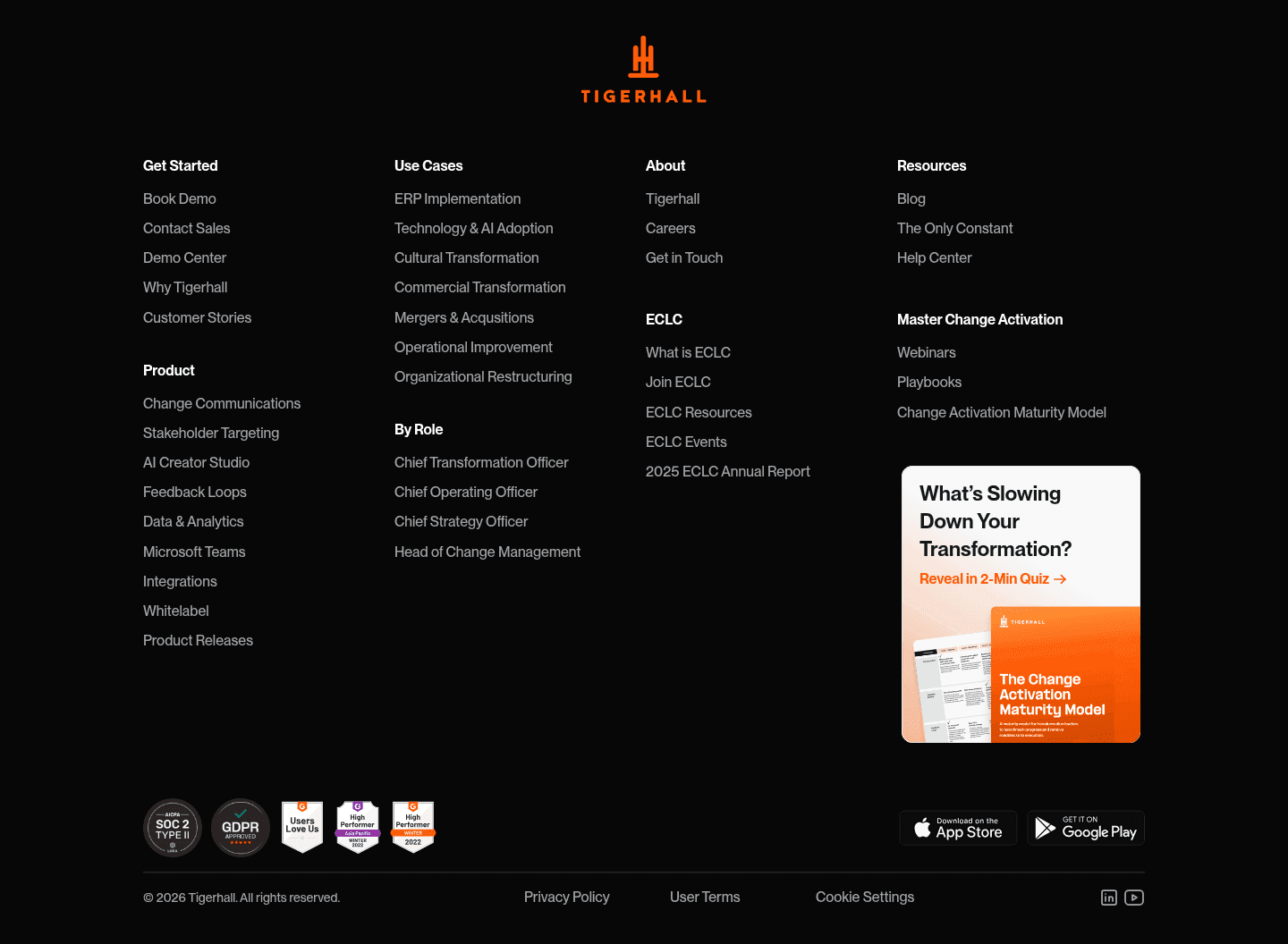 Tigerhall Footer