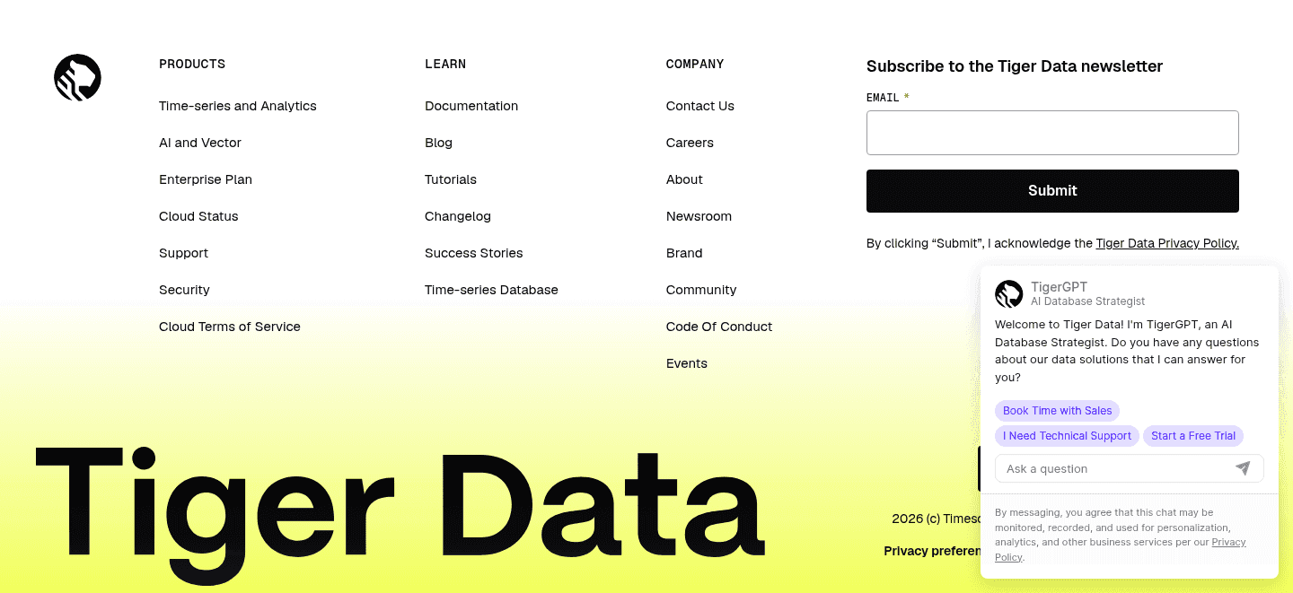 Timescale Footer