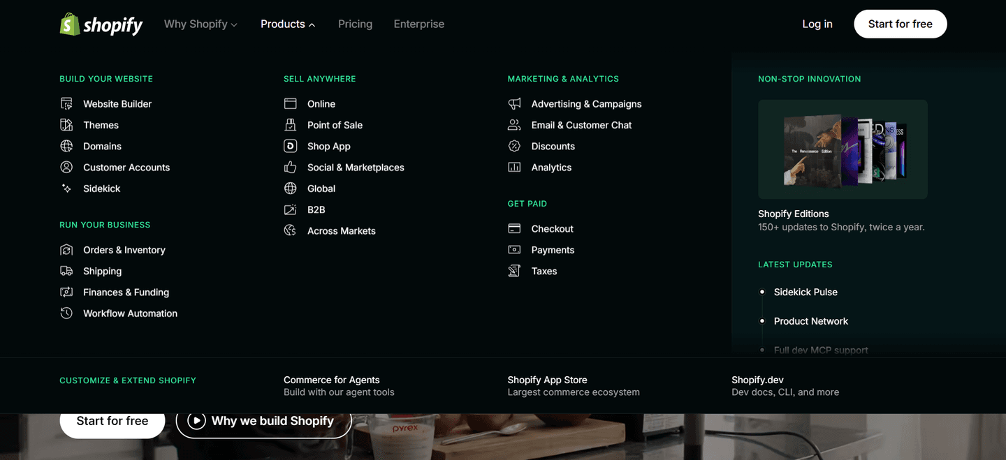 Shopify Navbar