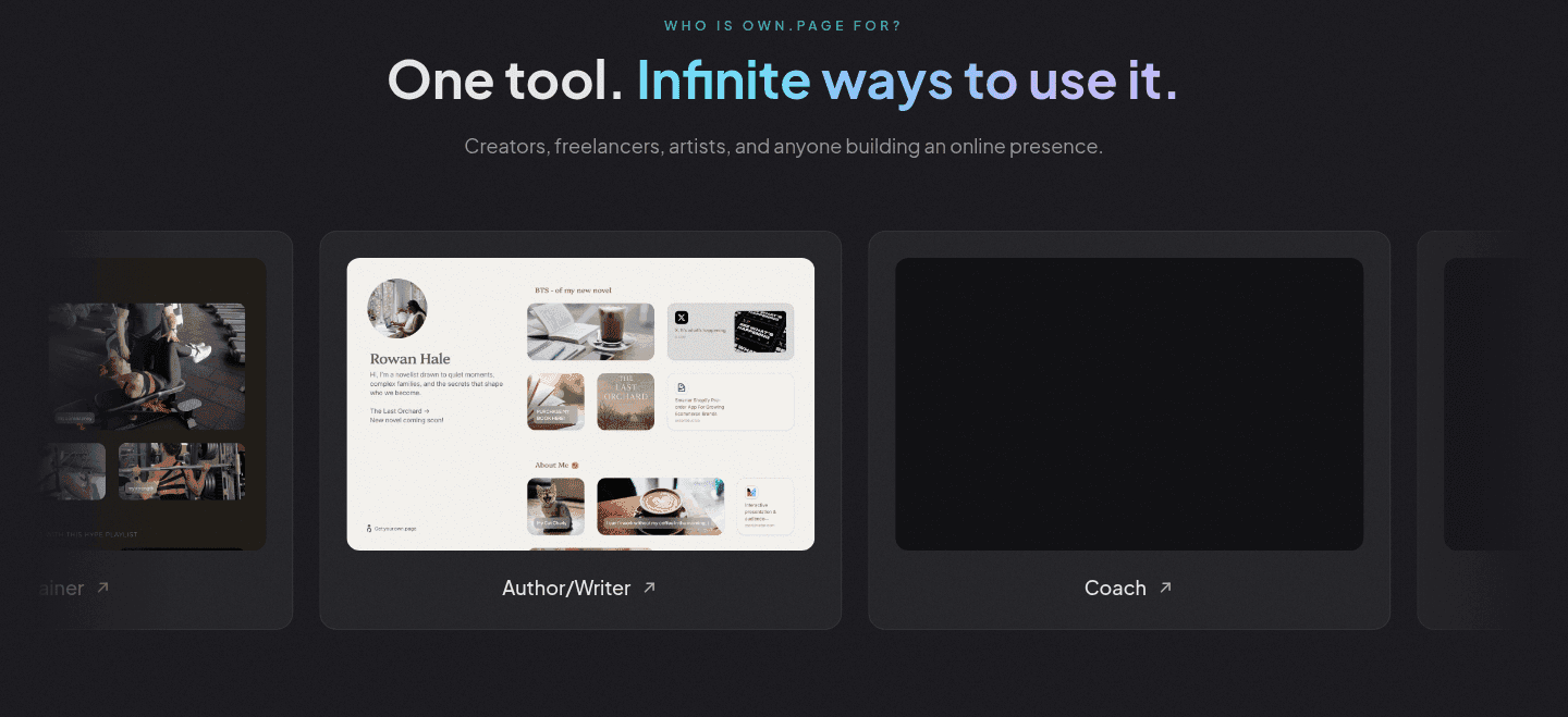 own.page Use Cases