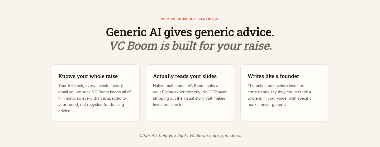 VC Boom Value Proposition